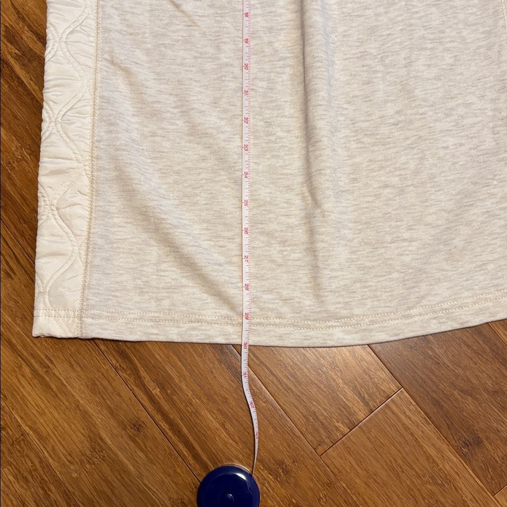 Anthropologie Daily Practice Midi Skirt-cream quilted knit Cute Athleisure - Picture 4 of 6